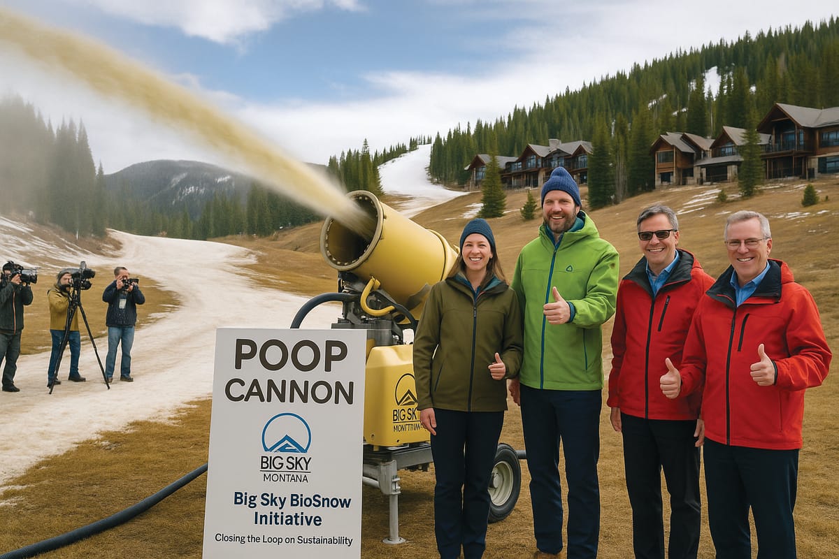 Big Sky Resort Announces Poop Snow Initiative, Conservation Groups Somehow on Board